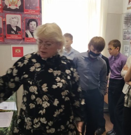 Уроки мужества в школьном музее